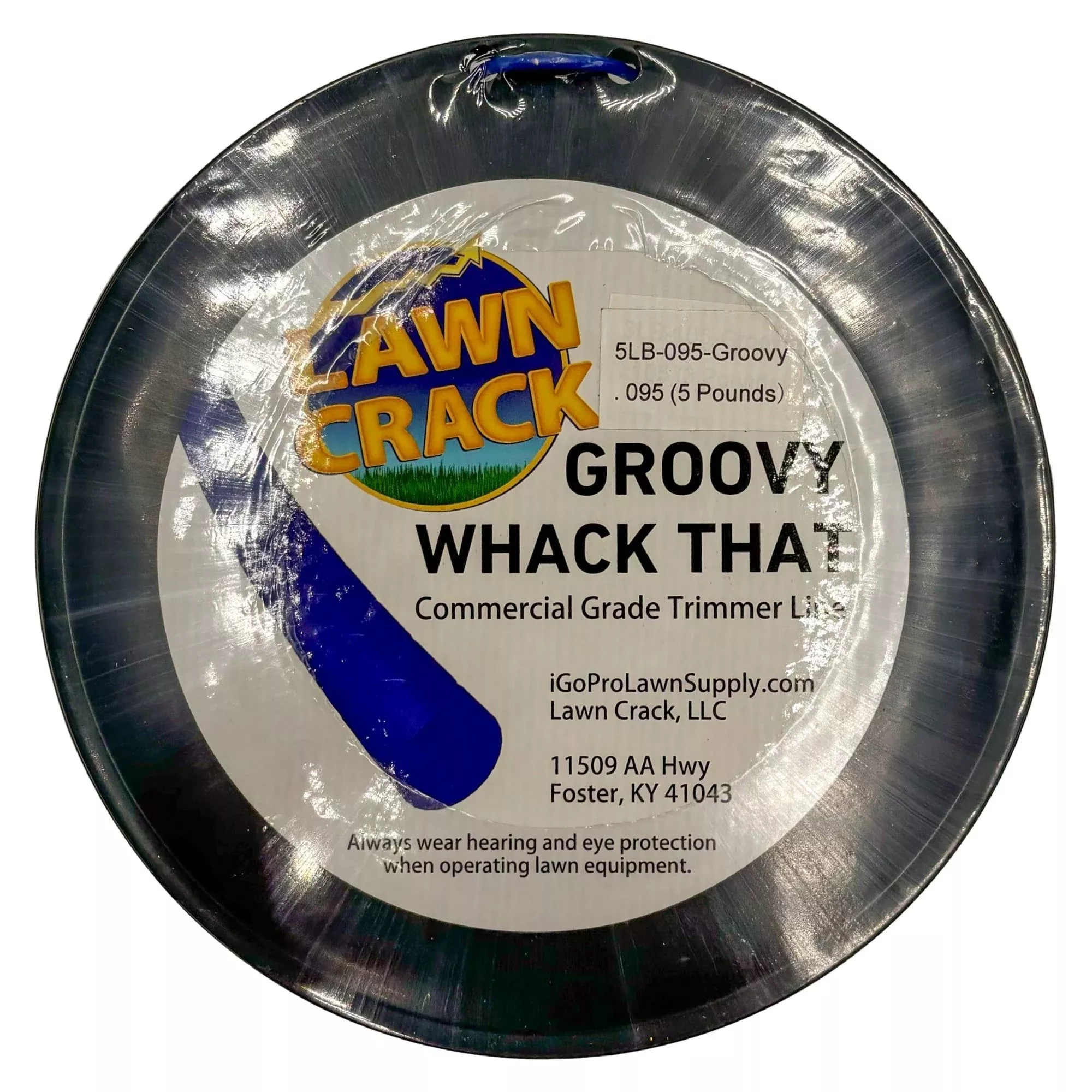 .095 Groovy Trimmer Line 5 Pounds Commercial Grade Lawn Crack