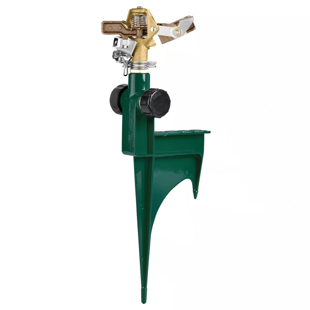 1-2-brass-impact-sprinkler-on-step-spike-58214n 1/2" Brass Impact Sprinkler on Step Spike | 58214N