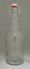 1 LITER CLEAR E.Z. CAP BOTTLES Case/12