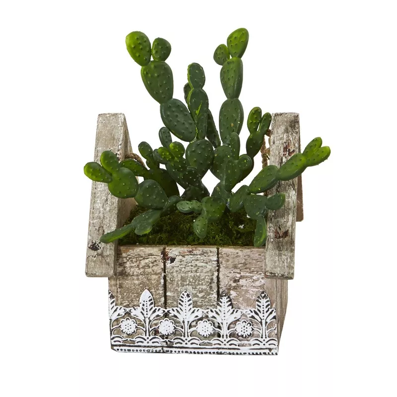 10 Cactus Succulent Artificial Plant in Hanging Floral Design House Planter