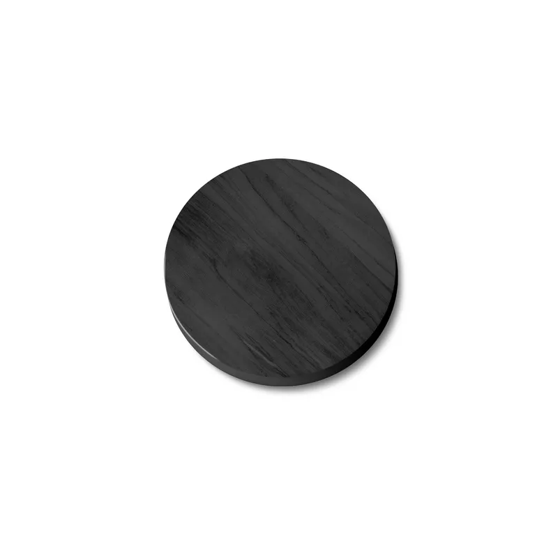 10oz Pine Wood Lid Black Matte