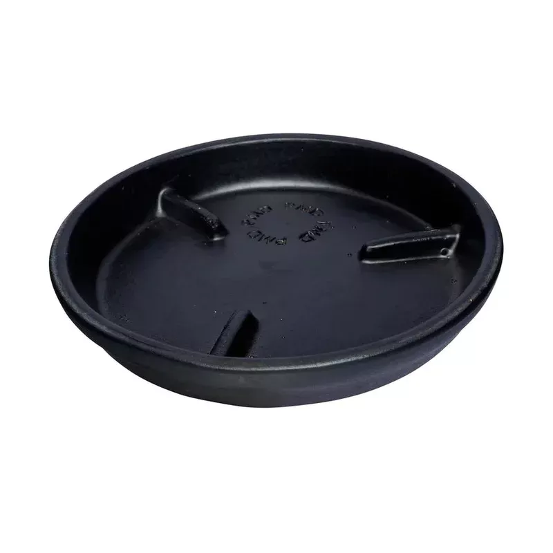 12-deep-rib-saucer-matte-black 12” Deep Rib Saucer Matte Black