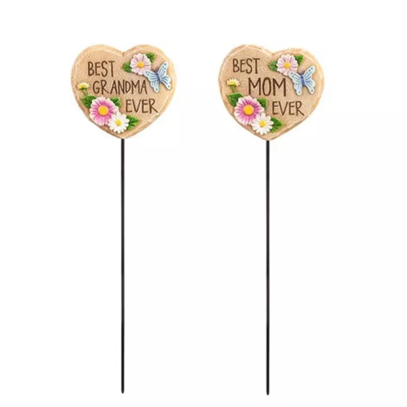13″H Mother’s Day Plant Picks, 2 ASST