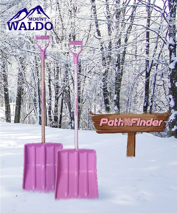 14-pathfinder-with-fiberglass-handle-snow-shovel-color-pink 14" PathFinder with Fiberglass Handle Snow Shovel, Color Pink