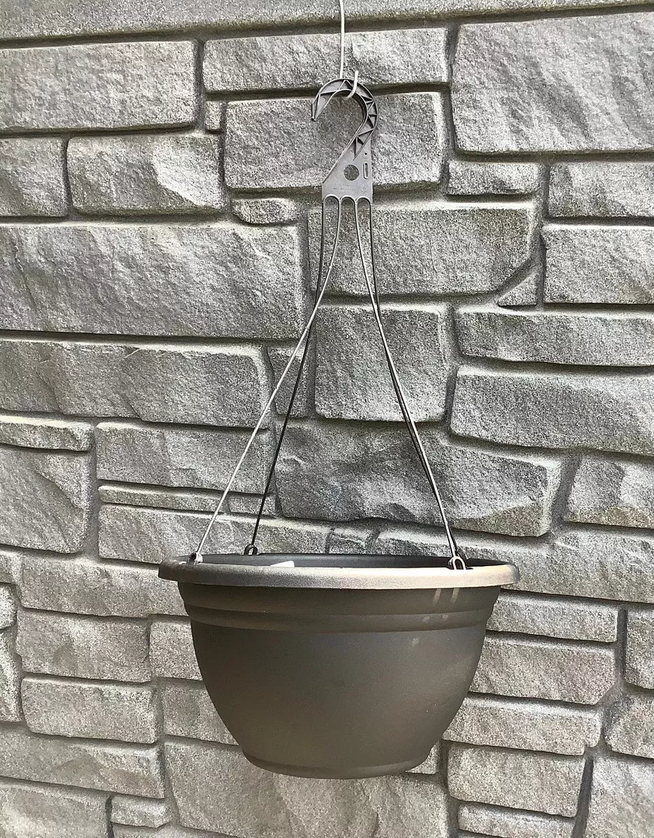 15" Big Boy Hanging Pot Black Empty