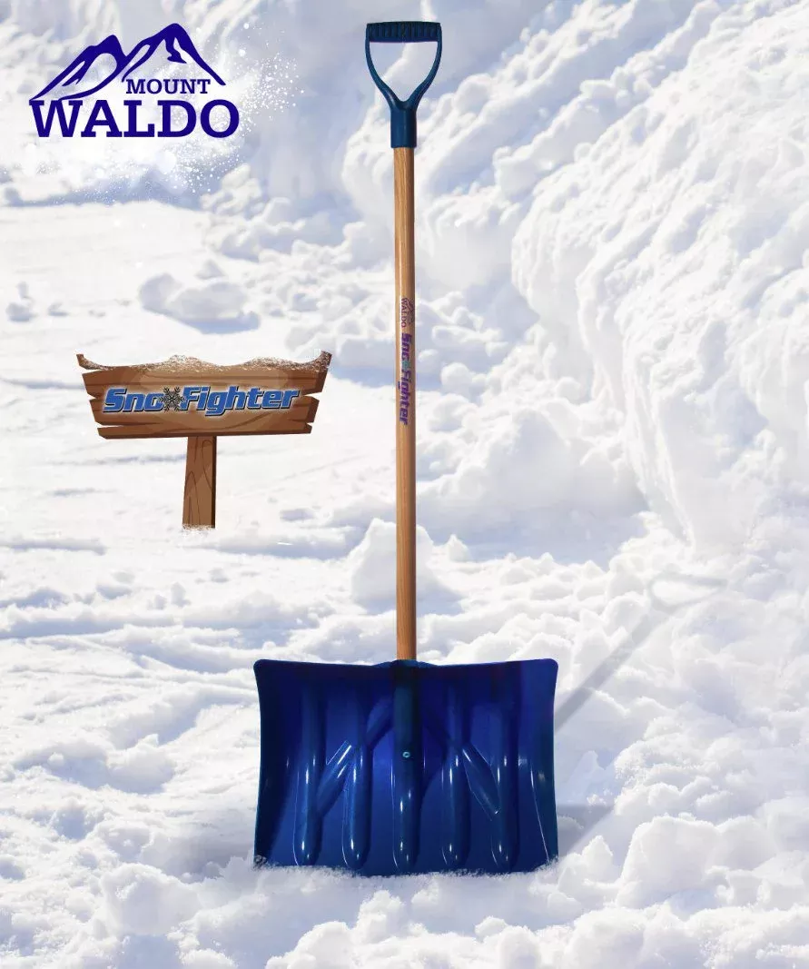 18-snofighter-with-fiberglass-handle-snow-shovel-color-blue 18" SnoFighter with Fiberglass Handle Snow Shovel, Color Blue