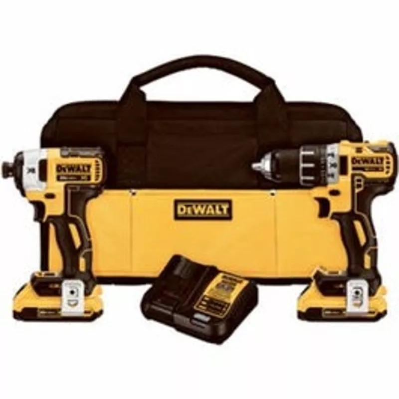 20-volt-max-xr-cordless-combo-kit-drill-driver-impact-driver-brushless-motor-2-l 20-Volt Max XR Cordless Combo Kit, Drill/Driver + Impact Driver, Brushless Motor, 2 Lithium-Ion Batteries