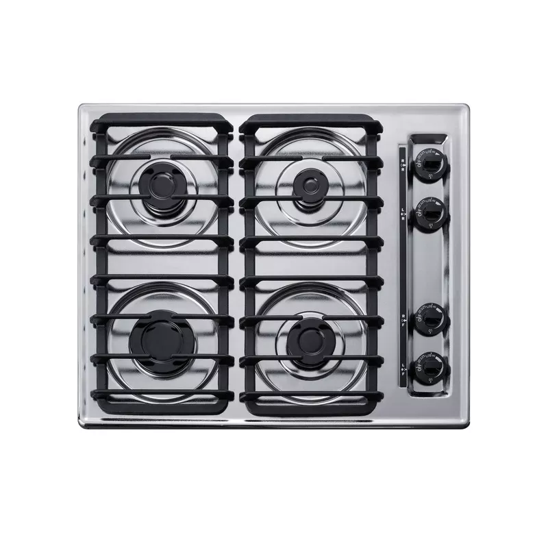 24″ Wide 4-Burner Gas Cooktop