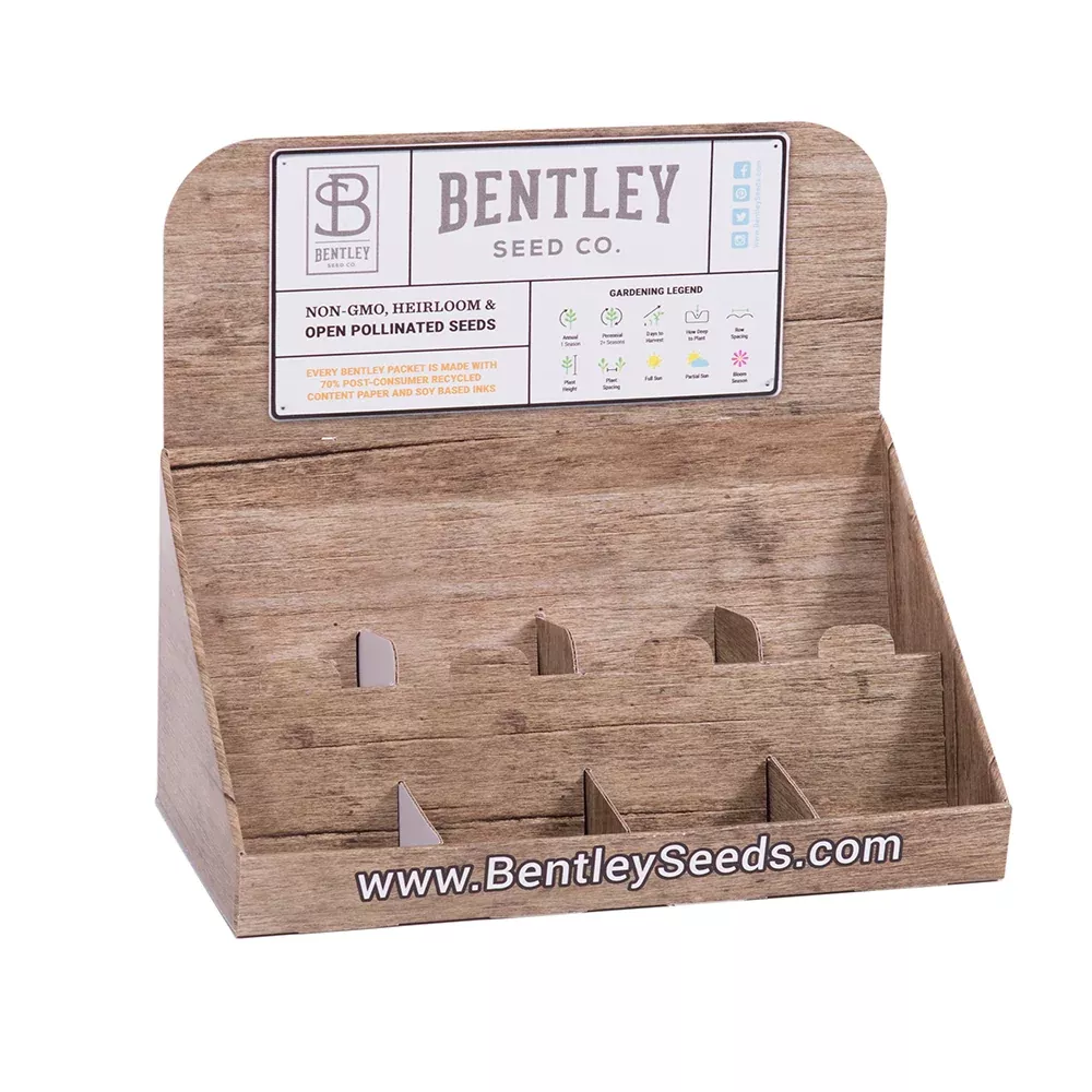 250-empty-seed-packet-countertop-display 250 Empty Seed Packet Countertop Display