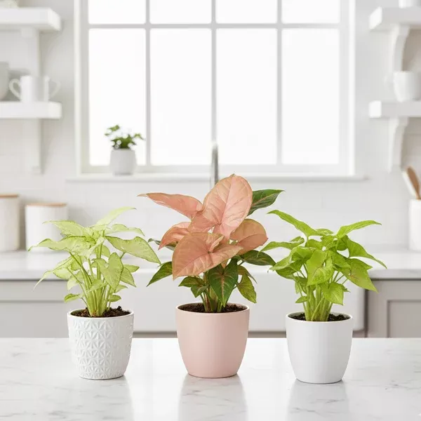 3 Different Syngonium Plants - Arrowhead Plants / 4" Pot / Live Plant