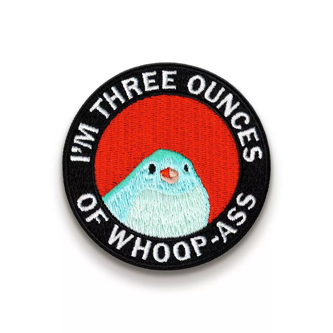 3 oz Embroidered Bird Iron-On Patch