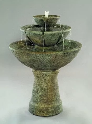 3-Tier Tall Color Bowl with Lips Fountain