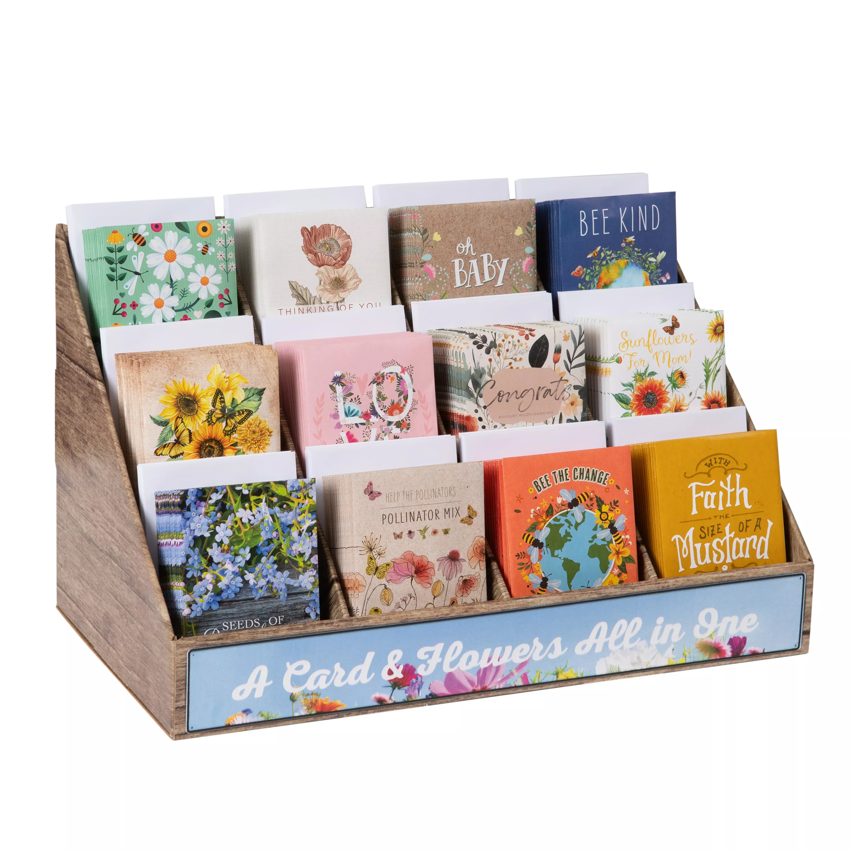370 Piece Special Occasion Seed Packet Retail POS Corrugated Display
