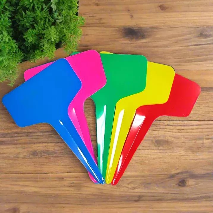 5 Colors Mix T-Shaped Plant Labels