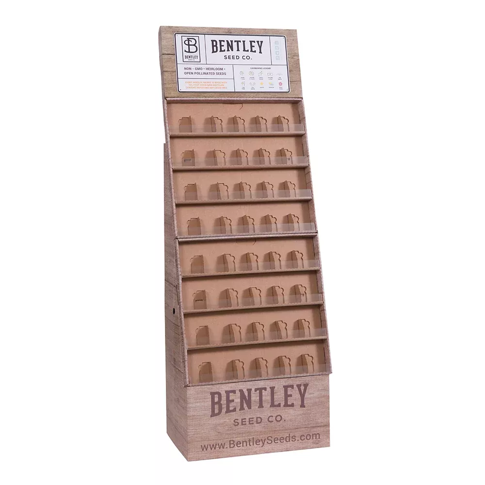 500 Empty Seed Packet Display