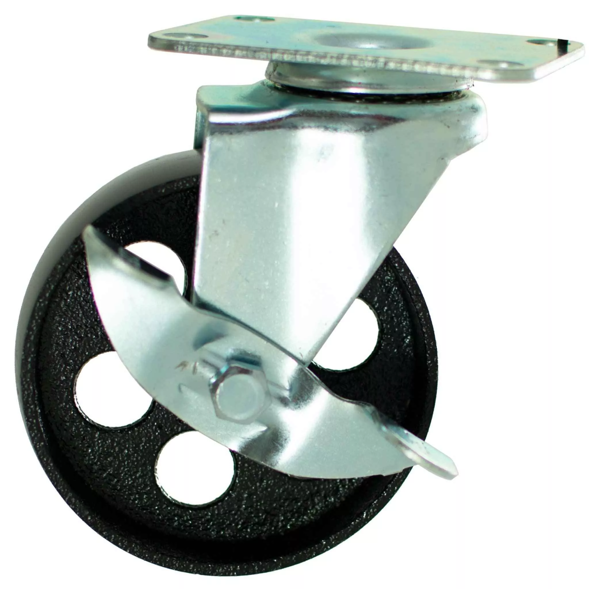 5in-galvanized-casters-swivel-with-brakes 5in Galvanized Casters - Swivel with Brakes