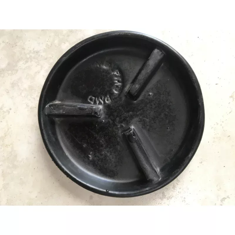 6-deep-rib-saucer-matte-black 6” Deep Rib Saucer Matte Black