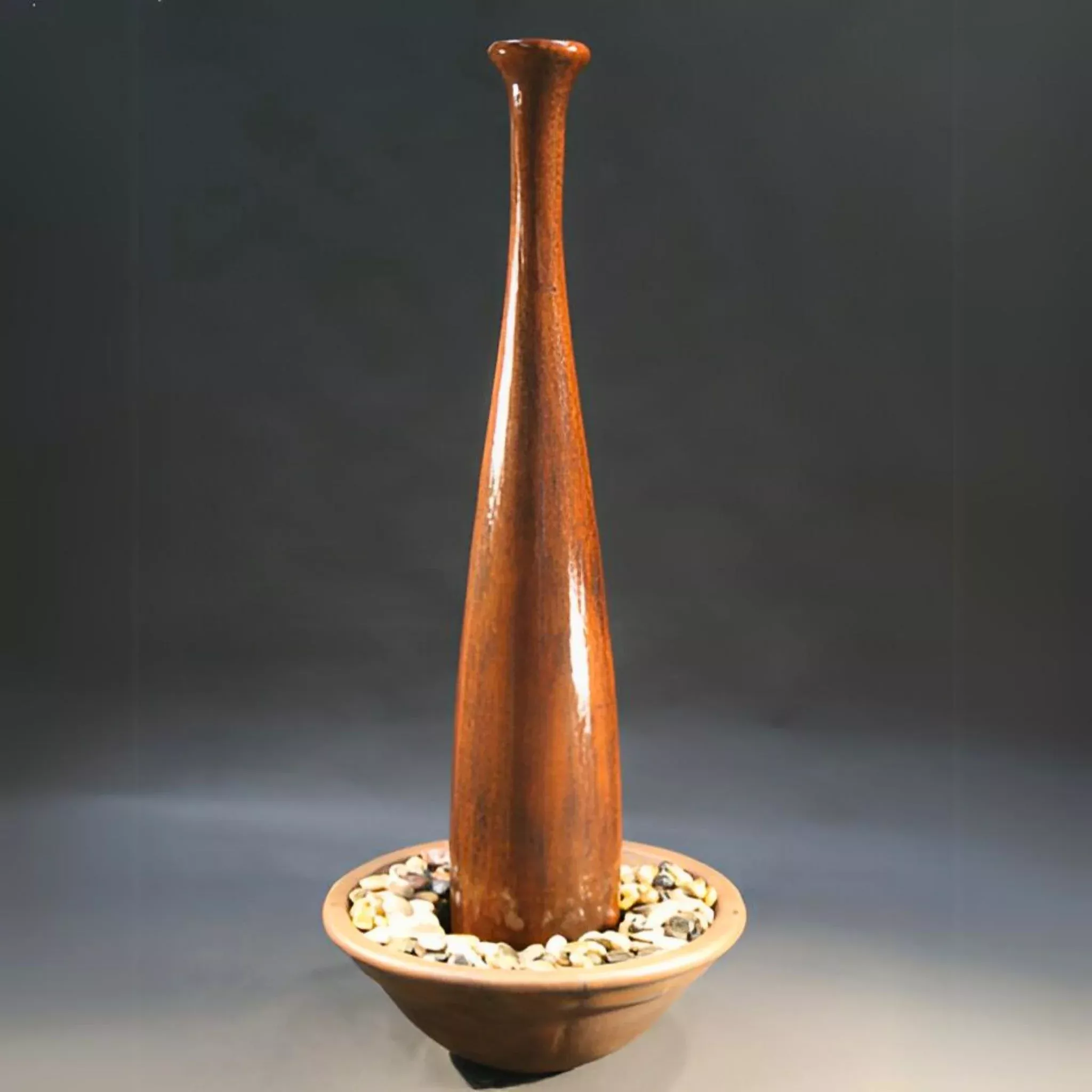 64" Milan Concrete Jug Fountain - Fiore #2151