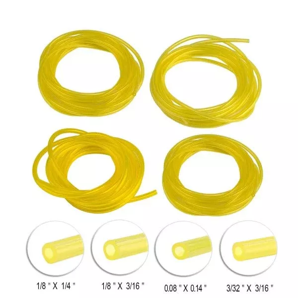 8-ft-each-4-sizes-fuel-line-small-engine-stihl-weed-trimmer-chainsaw-blower-mowe 8-Ft Each 4 Sizes Fuel Line for Small Engine Stihl Weed Trimmer Chainsaw Blower Mower 2-Cycle I.D. X O.D. 3/32 X 3/16 1/8 X 3/16 1/8 X 1/4 .080 X .140 Inch