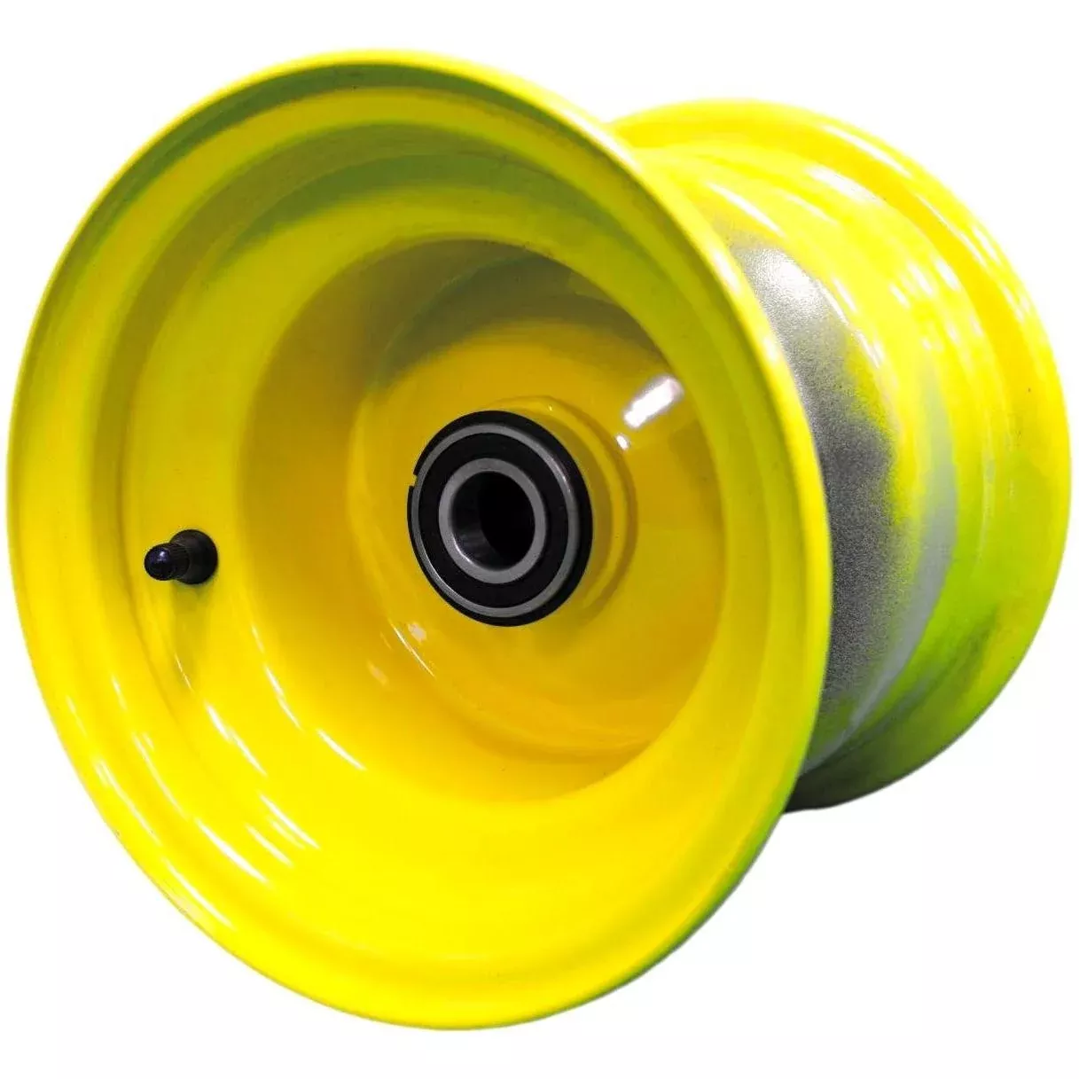 8x7-wheel-hubbed-w-25mm-bearing-j-d-yellow 8x7 Wheel Hubbed w/25mm Bearing - J.D. Yellow
