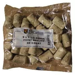 9x1-1-2-first-quality-straight-wine-corks-38-x-23mm-30-bag 9X1 1/2 FIRST QUALITY STRAIGHT WINE CORKS 38 X 23mm 30/BAG