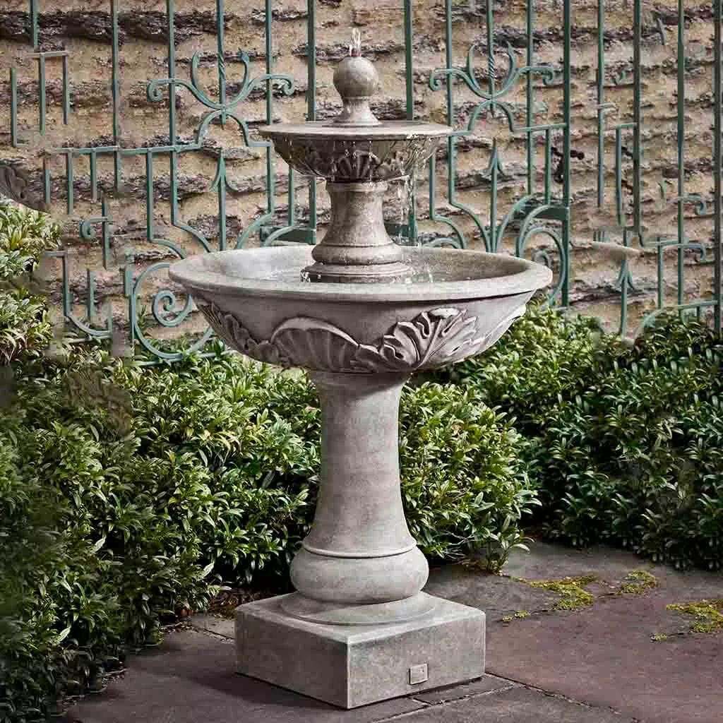 Acanthus Two Tiered Fountain By Campania International