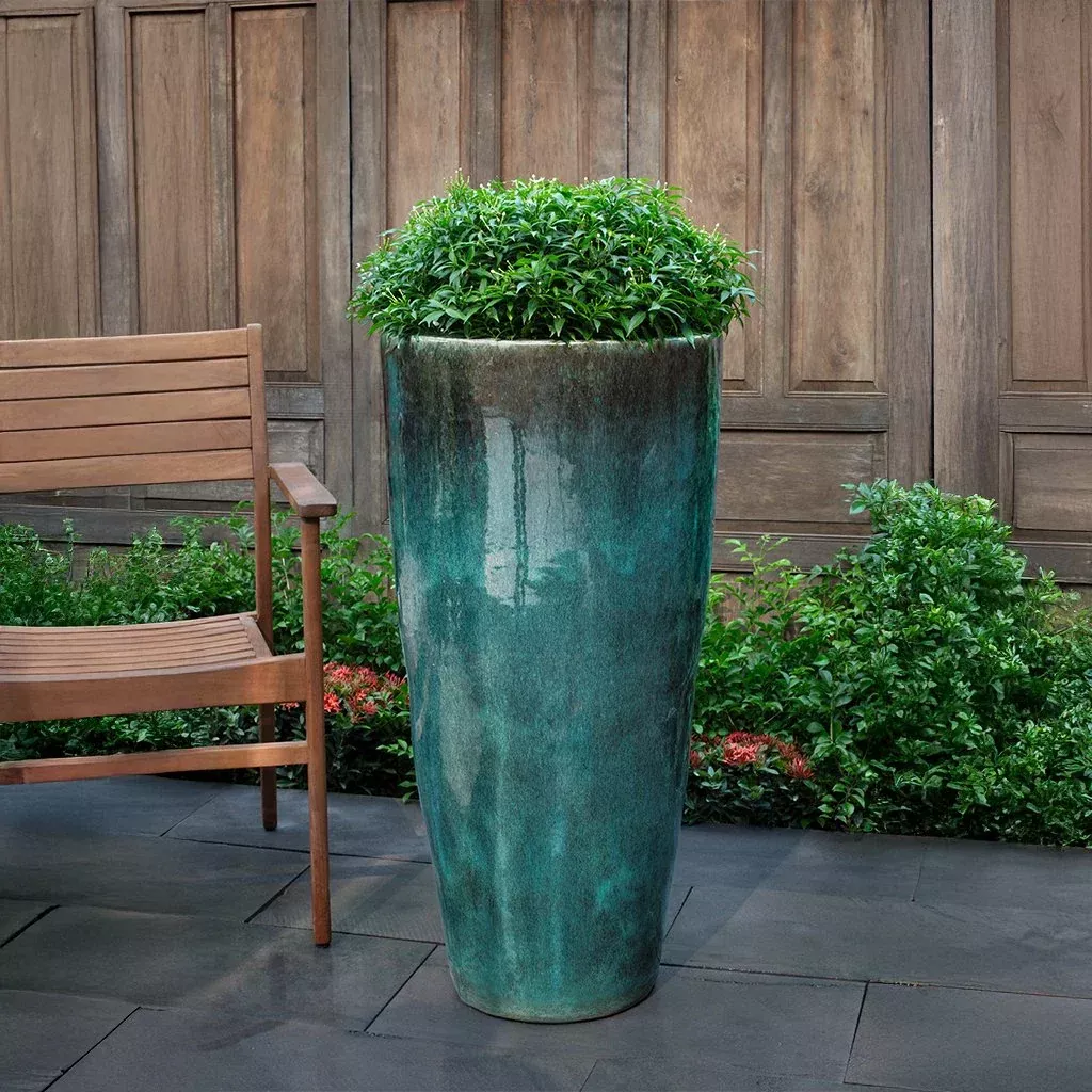 aluan-tall-round-planter-glazed-collection Aluan Tall Round Planter | Glazed Collection
