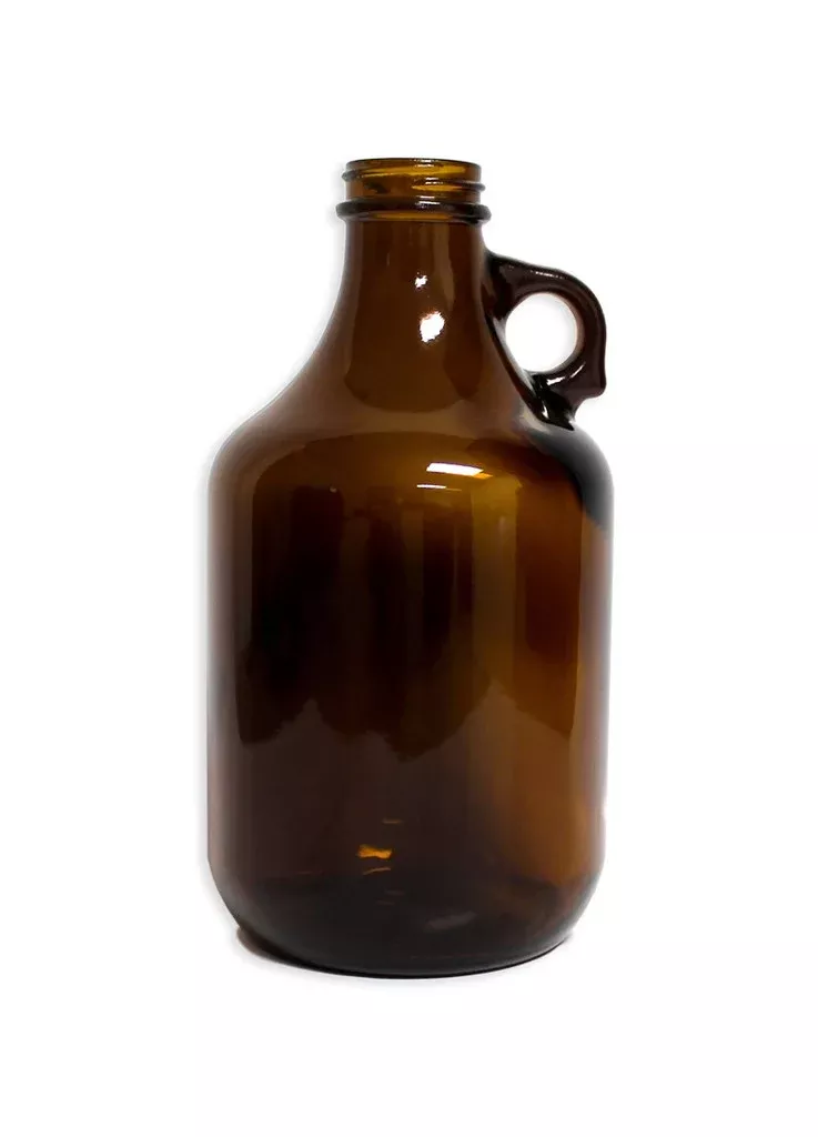 amber-1-4-gallon-glass-jug-32-oz-each AMBER 1/4 GALLON GLASS JUG 32 OZ, each