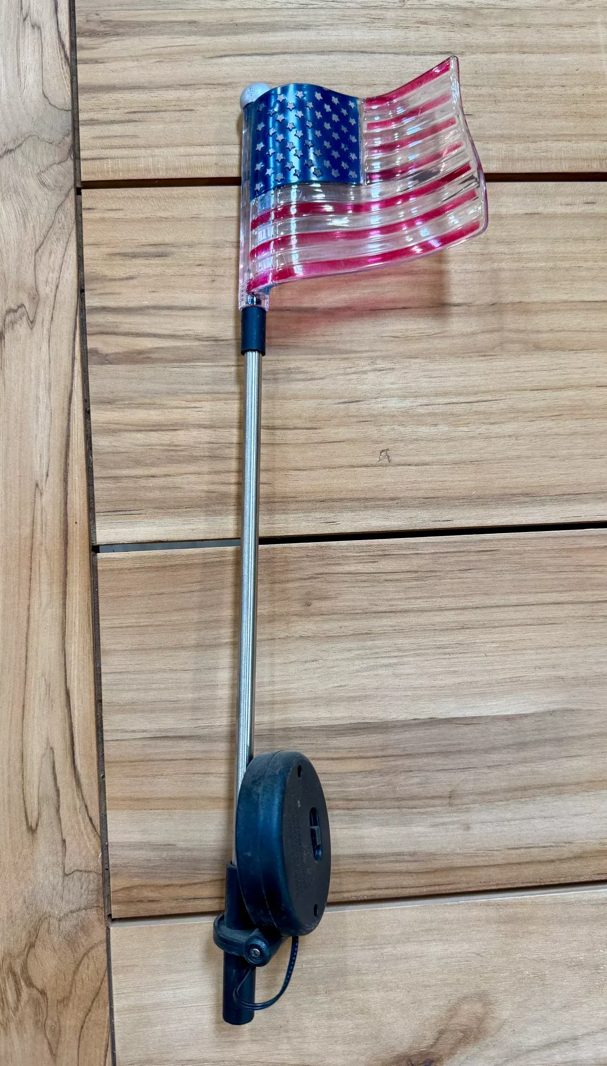 American Flag Light-Up Garden Stake