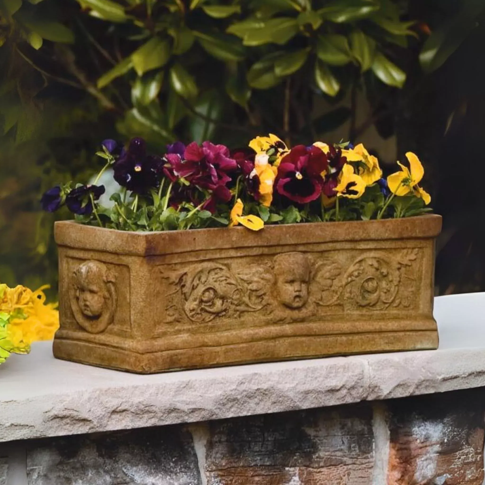 Angel Box Concrete Planter - Massarellis #6370