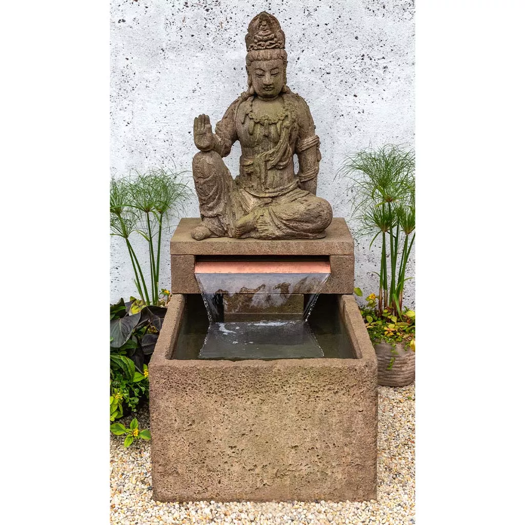 Antique Quan Yin Buddha Fountain By Campania International
