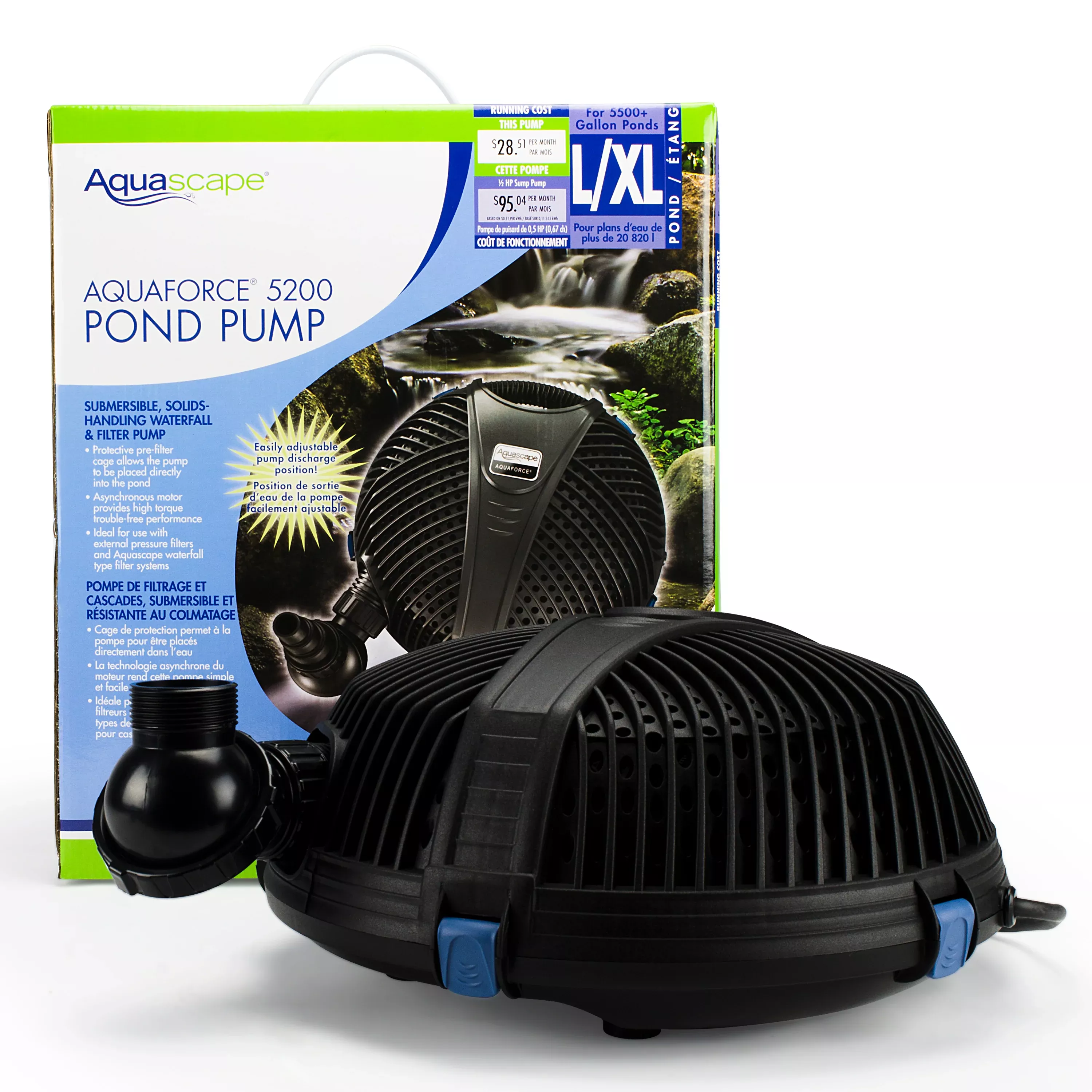 Aquascape AQUAFORCE 5200 SOLIDS-HANDLING POND PUMP