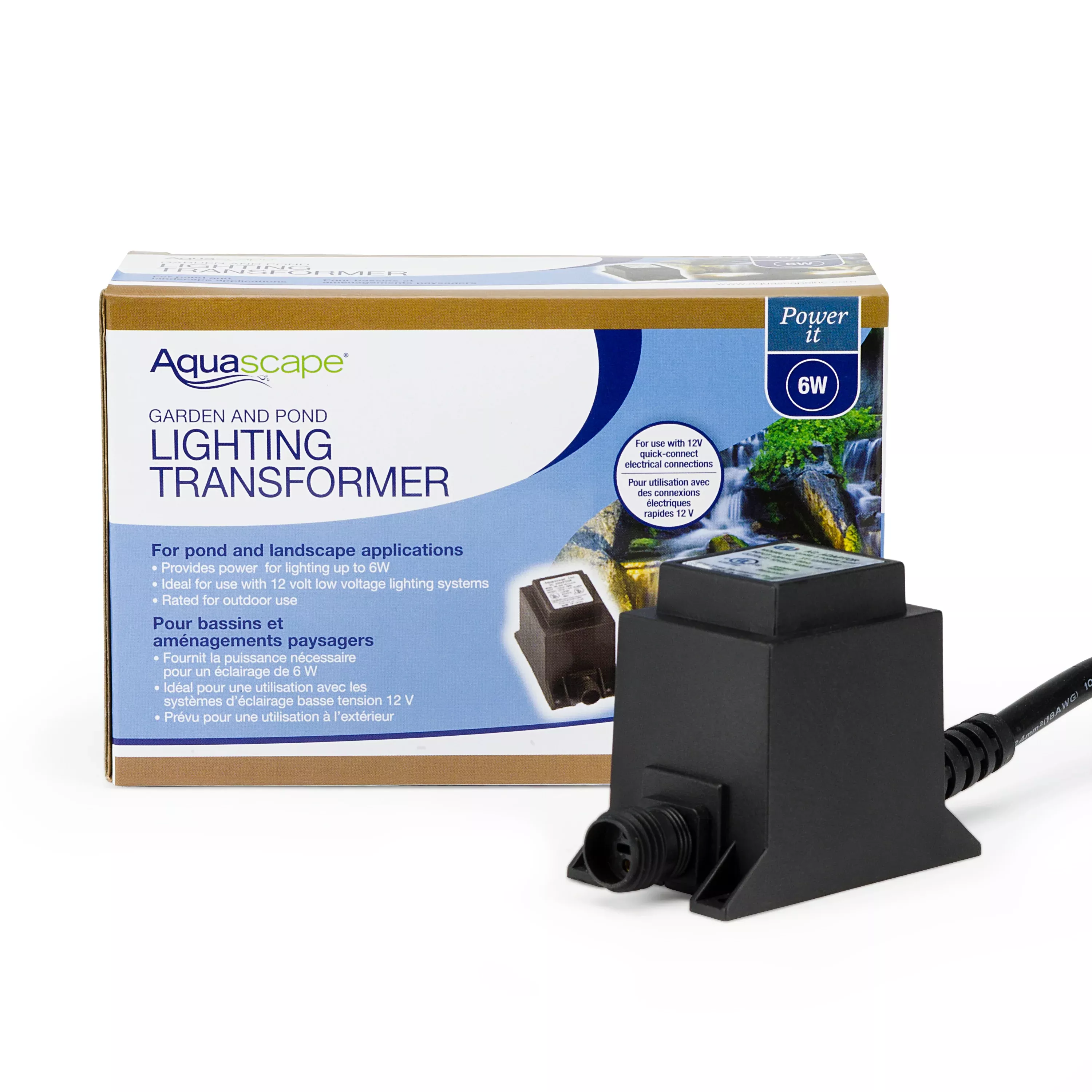 aquascape-transformer-6-watt-low-voltage-quick-connect Aquascape TRANSFORMER 6-WATT LOW VOLTAGE QUICK-CONNECT
