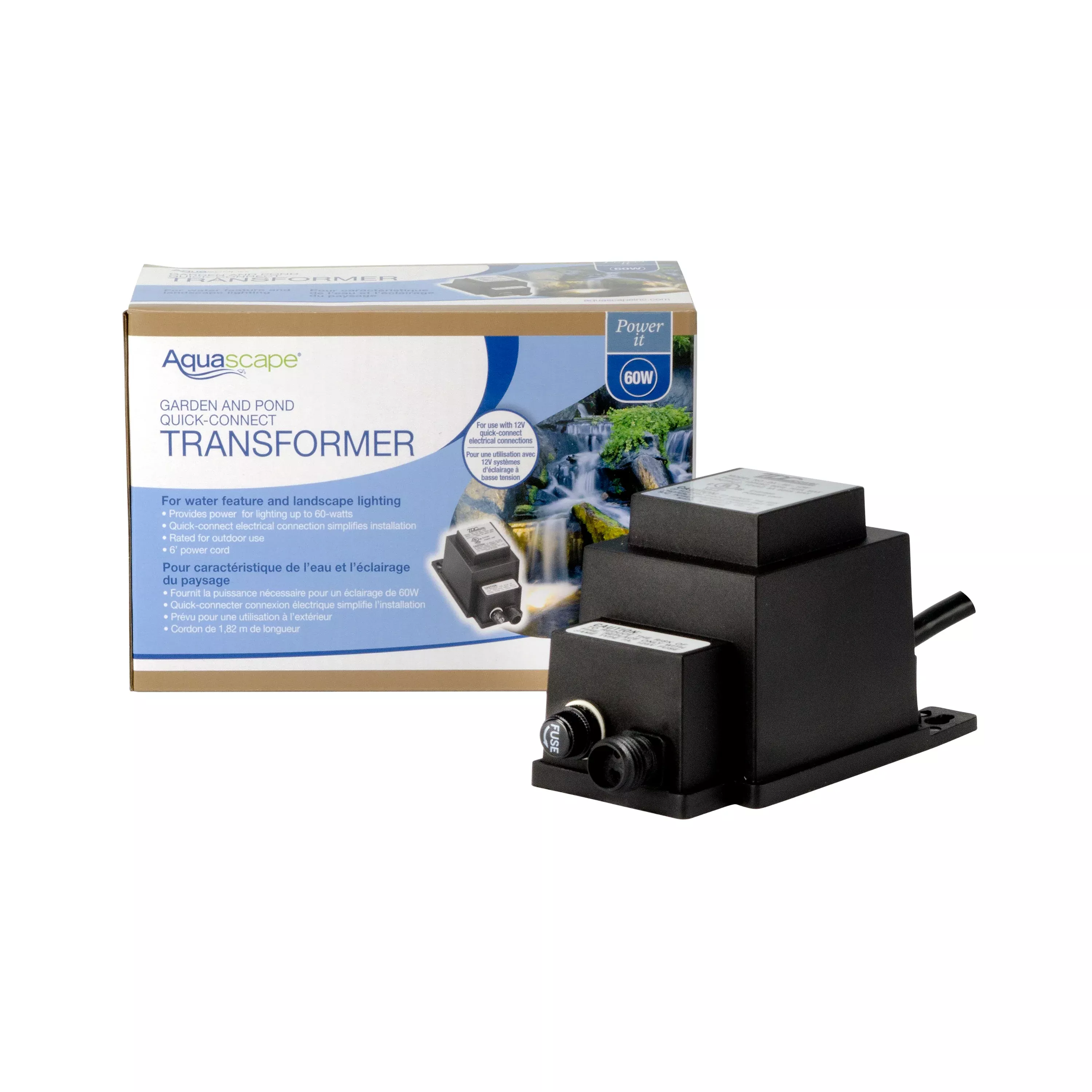 aquascape-transformer-60-watt-low-voltage-quick-connect Aquascape TRANSFORMER 60-WATT LOW VOLTAGE QUICK-CONNECT