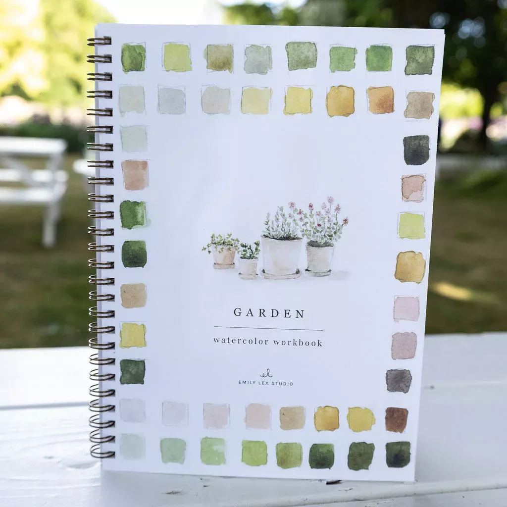 art-emily-lex-watercoloring-book-garden Art: Emily Lex Watercoloring Book - Garden