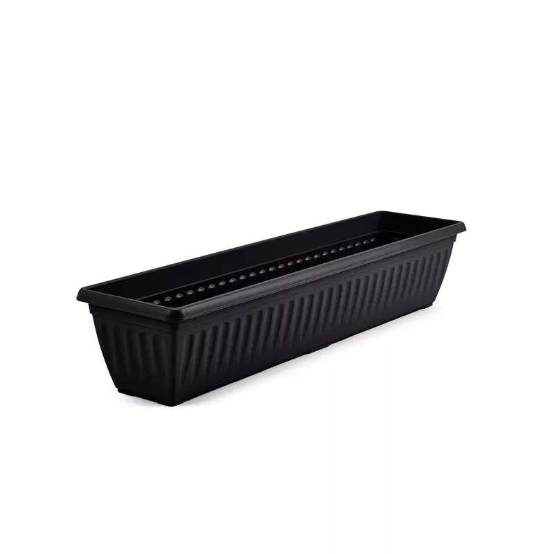 Athens Window Box 90cm Black