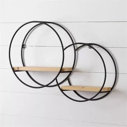 audrey-s-wall-shelf-with-2-circles Audrey's Wall Shelf with 2 Circles