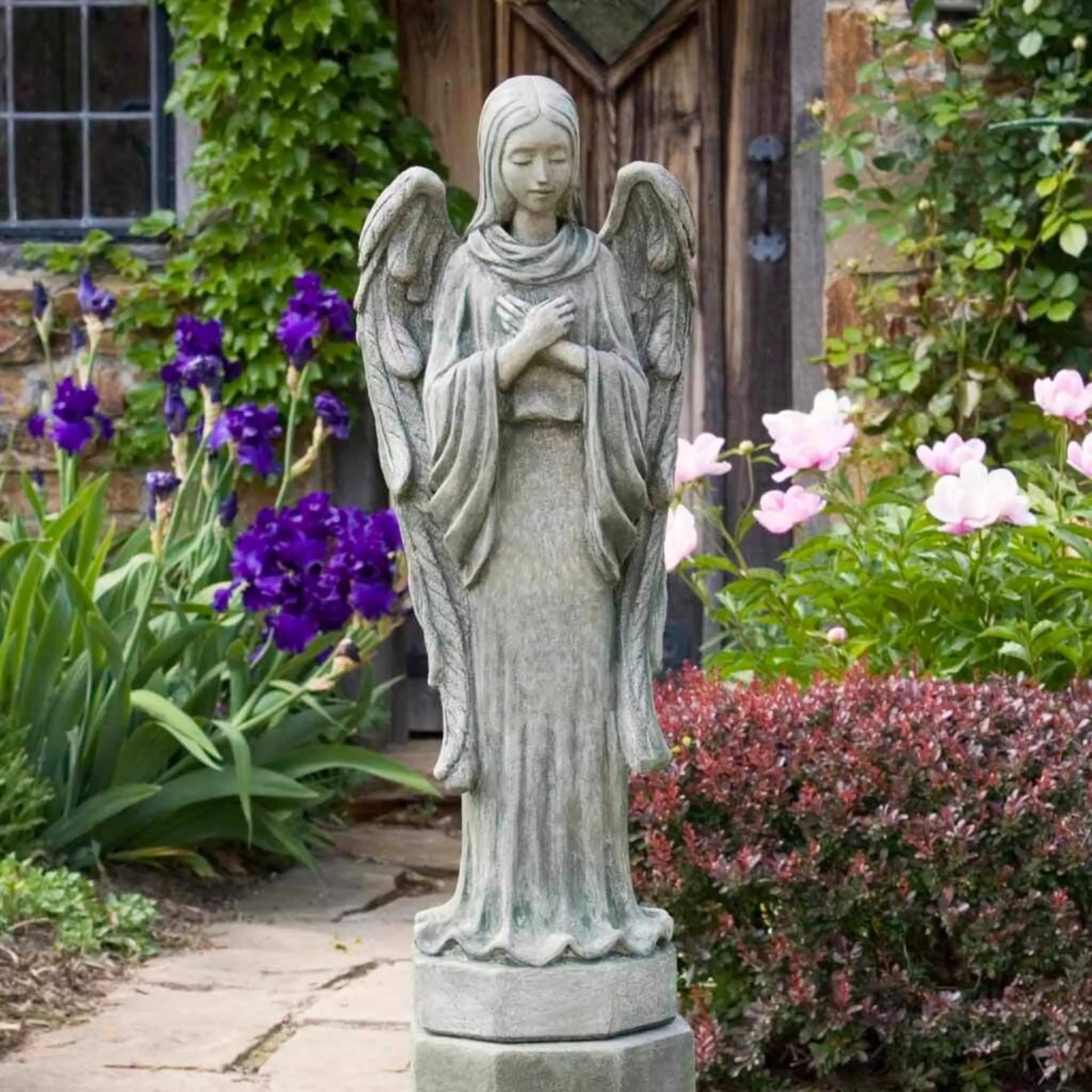 Autumn Angel Concrete Garden Statue - Campania #R060