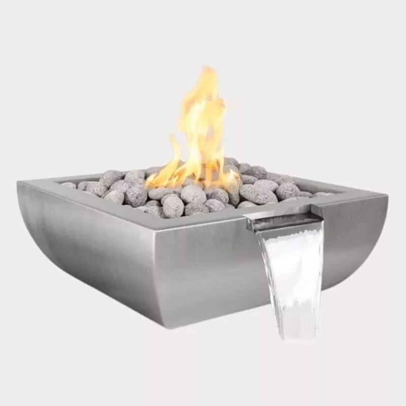 Avalon Stainless Steel Fire & Water Bowl - The Outdoor Plus
