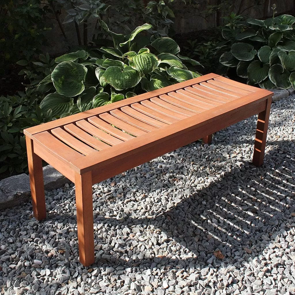 backless-wooden-bench-by-achla-designs Backless Wooden Bench by Achla Designs