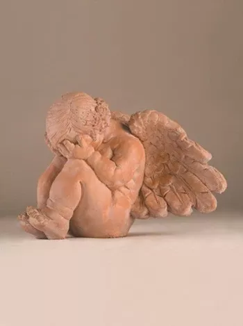 bashful-angel-statue Bashful Angel Statue