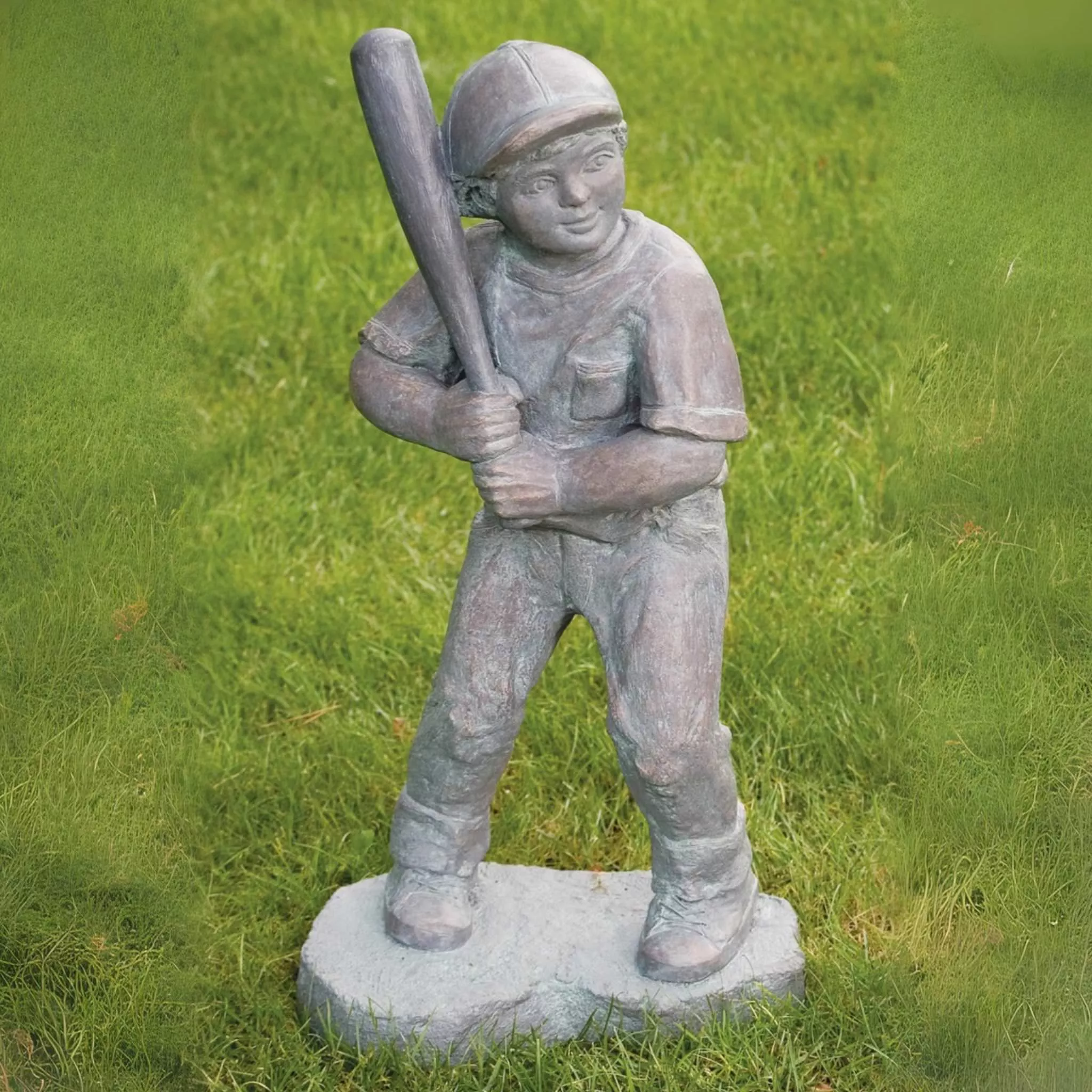 batter-boy-concrete-garden-statue-massarellis-7955 Batter Boy Concrete Garden Statue - Massarellis #7955