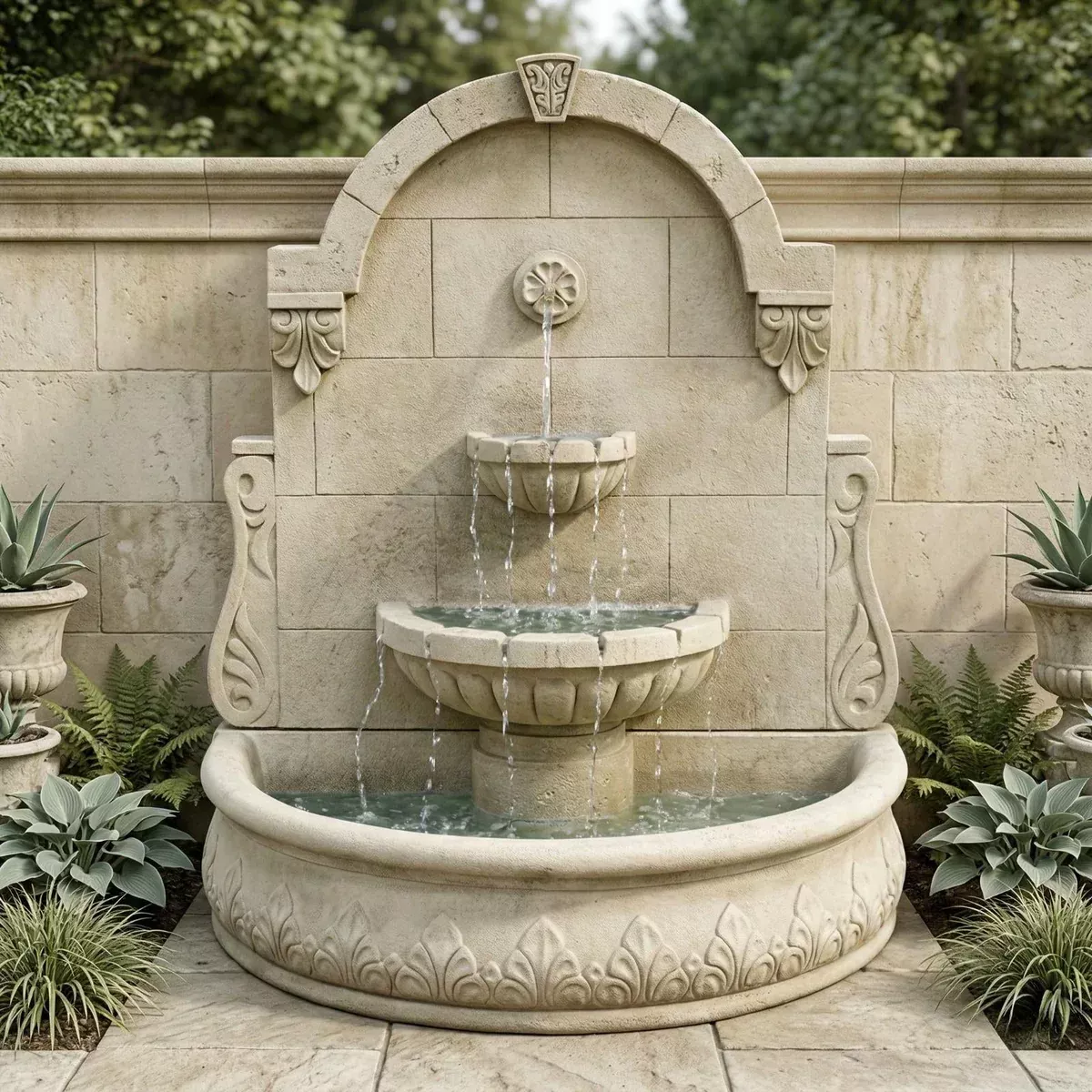 Bavarian Wall Fountain