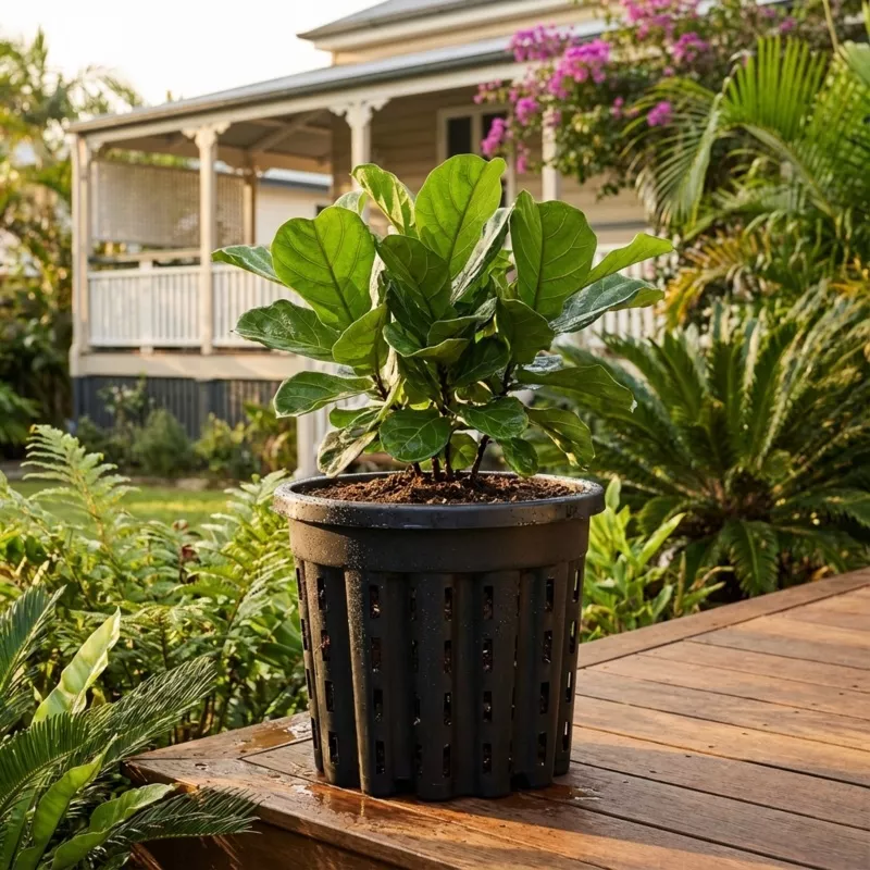 Black Growers Water Planter – Various sizes available