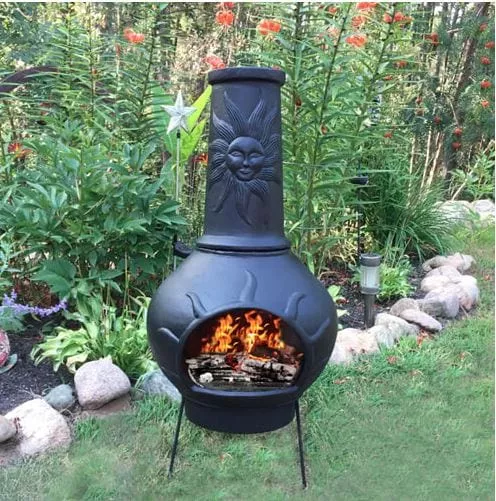 The Blue Rooster Sun Ray Chiminea