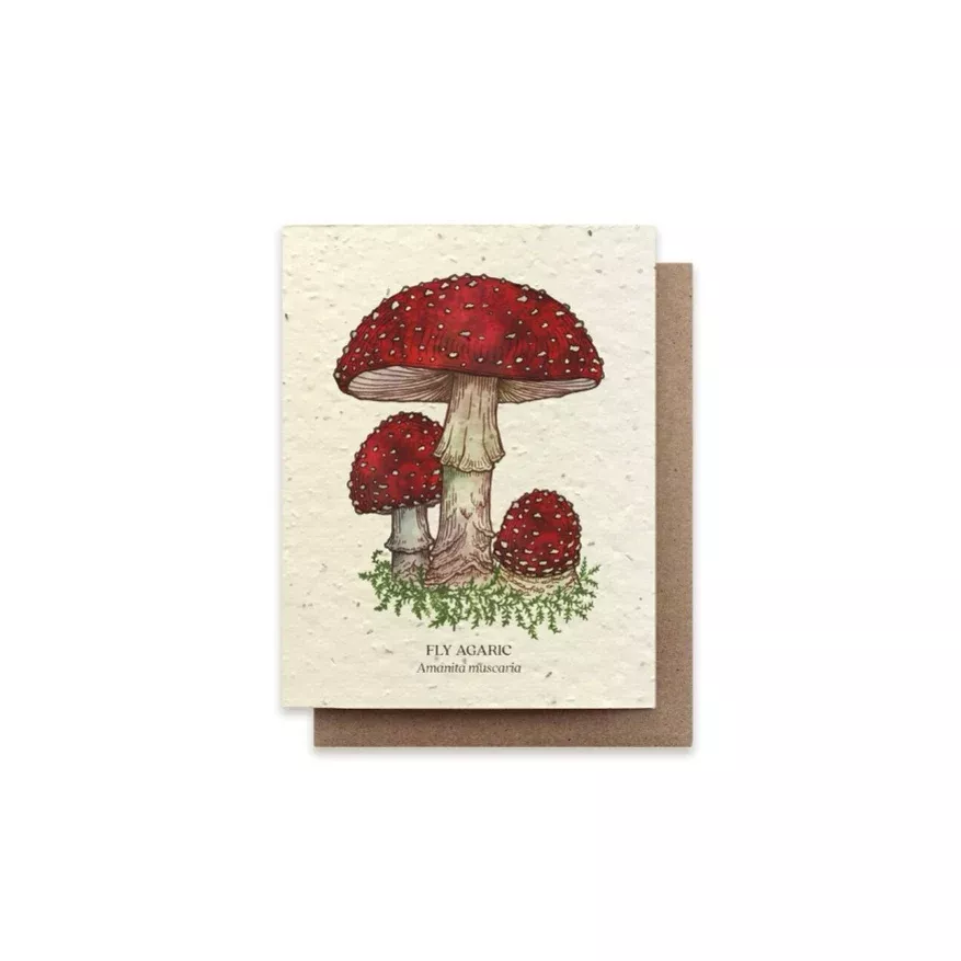 bower-studio-fly-plantable-agaric-mushroom-card The Bower Studio Fly Plantable Agaric Mushroom Card