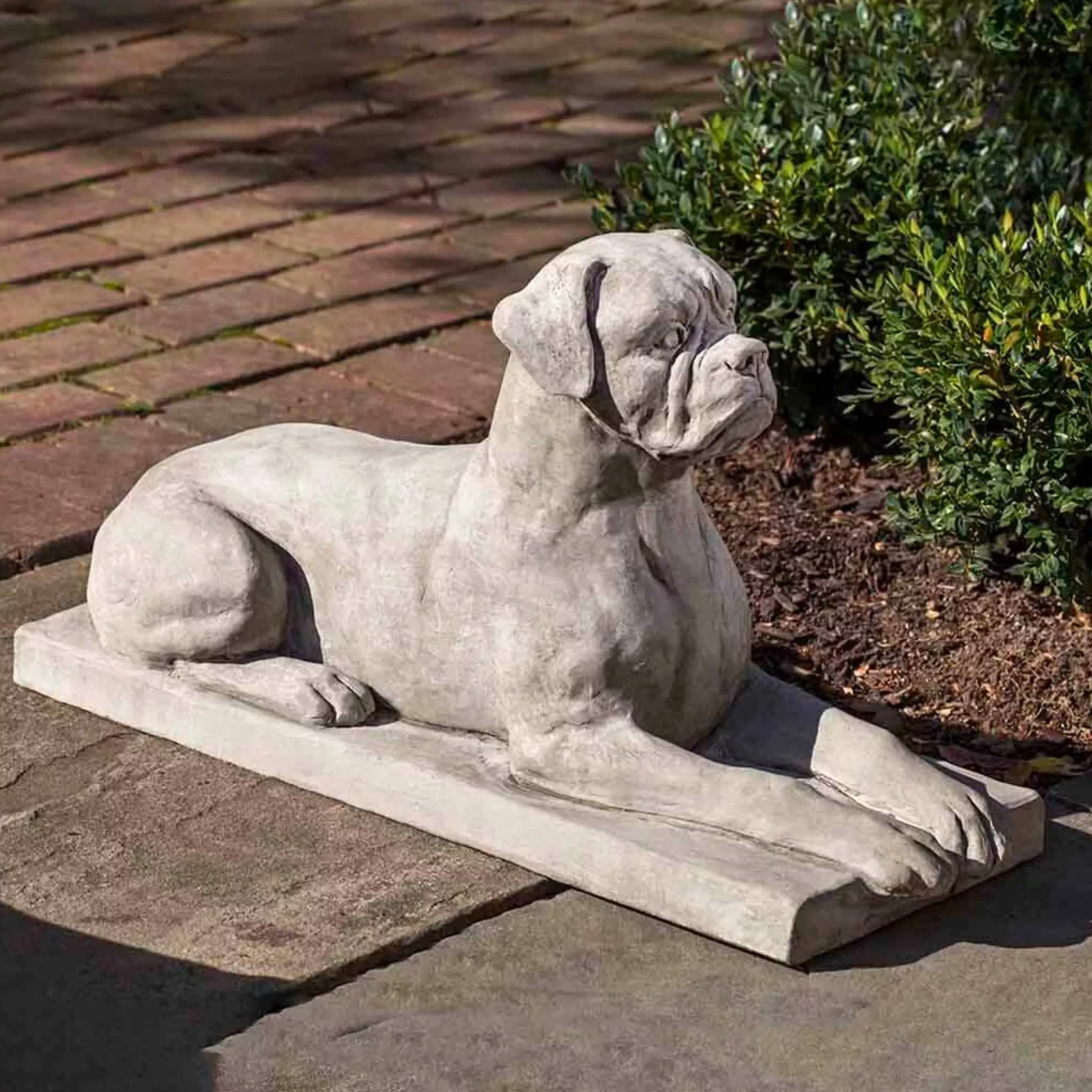 boxer-concrete-garden-statue-campania-a547 Boxer Concrete Garden Statue - Campania #A547