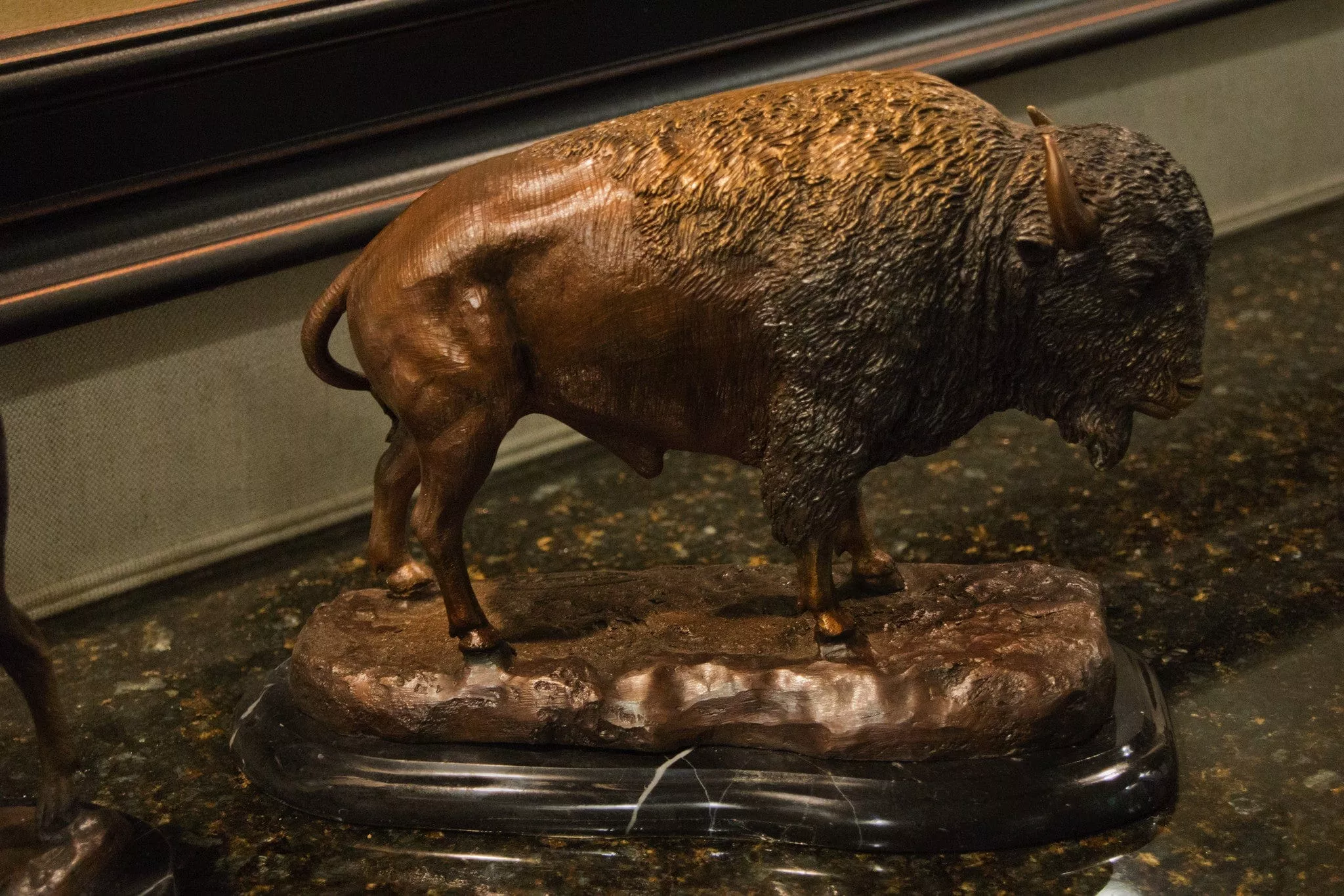 brass-baron-buffalo-table-top-statue Brass Baron Buffalo Table Top Statue