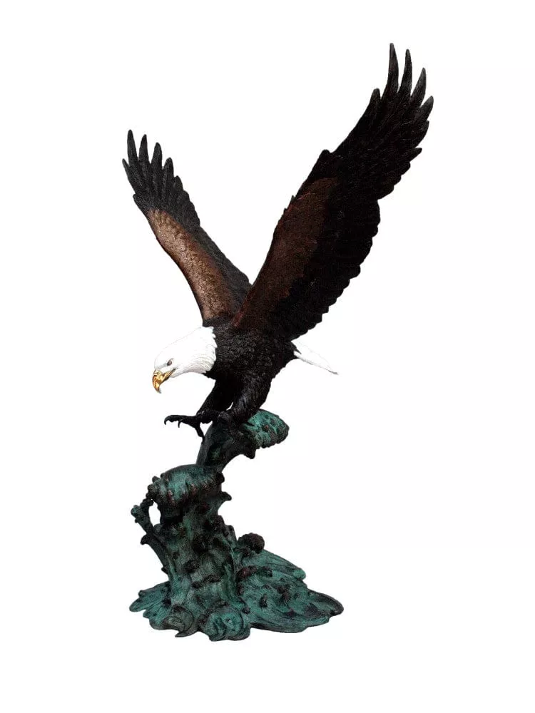 brass-baron-eagle-on-crested-waters-statue Brass Baron Eagle on Crested Waters Statue