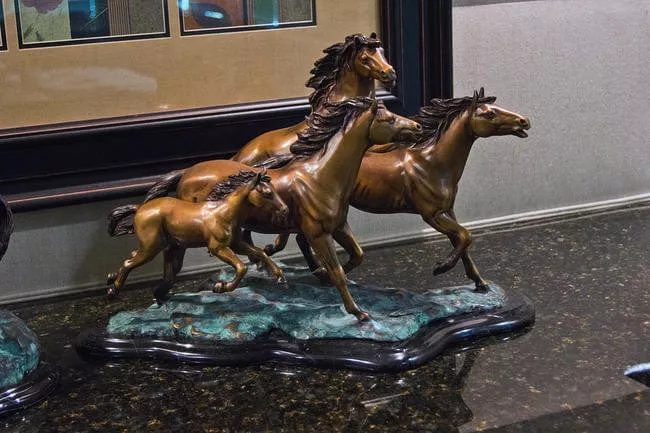 brass-baron-four-horses-galloping-table-top-statue Brass Baron Four Horses Galloping Table Top Statue
